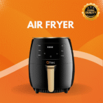 alltec Air Fryer with LCD Touch Screen, 6L Capacity, 2400W – Glass Window, Oil-Free Healthy Cooking – Black