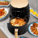 alltec Air Fryer with LCD Touch Screen, 6L Capacity, 2400W – Glass Window, Oil-Free Healthy Cooking – Black - Image 5